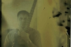 Tintype modern Self Portrait Me and My Bass