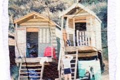 Polaroid transfer Beachhut 2