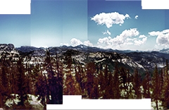 Cross processed Holga Cathedral Pass