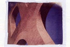 Polaroid emulsion lift Basilica Forum Roma