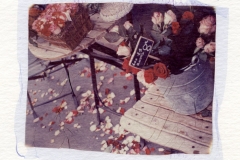 Polaroid emulsion lift Flower shop Paris