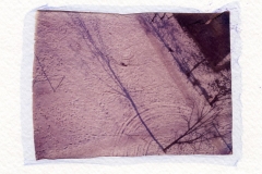 Polaroid emulsion lift Snow Onesti Romania