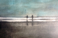 Gum bichromate handpainted pinhole Cote des basques