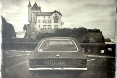 Gum bichromate on wood Biarritz