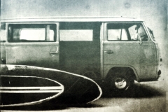 Gum bichromate on wood Combi VW