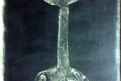 Gum bichromate on wood Personal bronze sculpture portrait