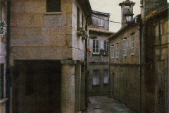 Gum bichromate Street in Pontevedra_color
