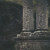 Silver plated print Twin_Columns