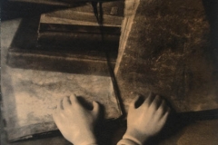 Handcoloured photograph Each a world