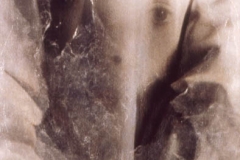 Handcoloured photograph Young woman with veil