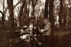 Albumen print 05 Winter in the Shaded Gardens of Bucharest