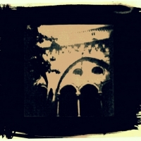 Cyanotype Tarragona cathedral cloister