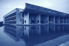 Corbusier's Parliment Building in Chandigarh, India