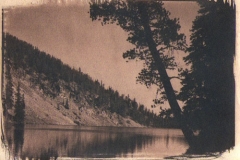 Cyanotype toned Iron lake