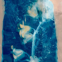 Cyanolumen-Tapisserie