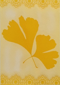 Saffron crocus / Zaran saffron (Crocus sativus) anthotype by Dusan Stulik