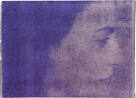 Mallow (Malva sylvestris L.) anthotype by Sophie Vautour