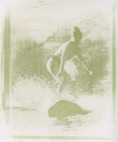 Wakame seaweed (Undaria pinnatifida) anthotype by Edward James Powers