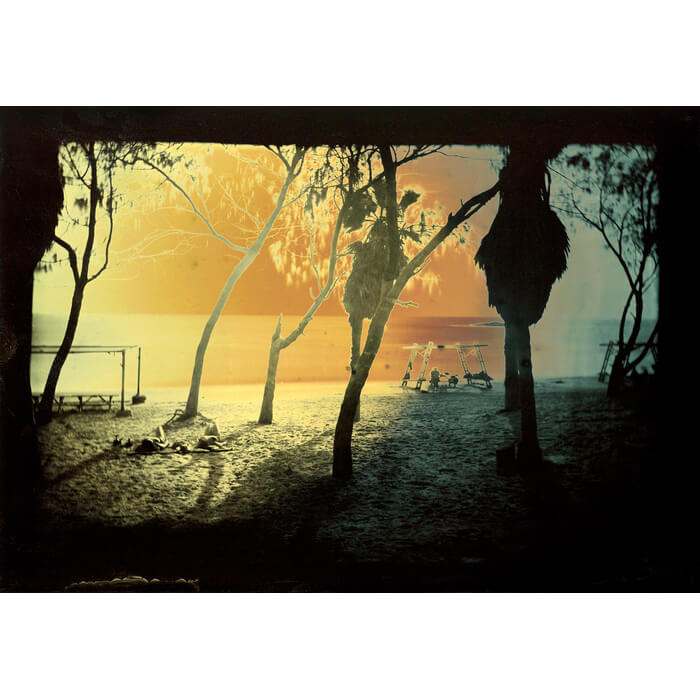 Dror Maayan, Mediterranean Tranquility. In-camera direct positive albumen on metal