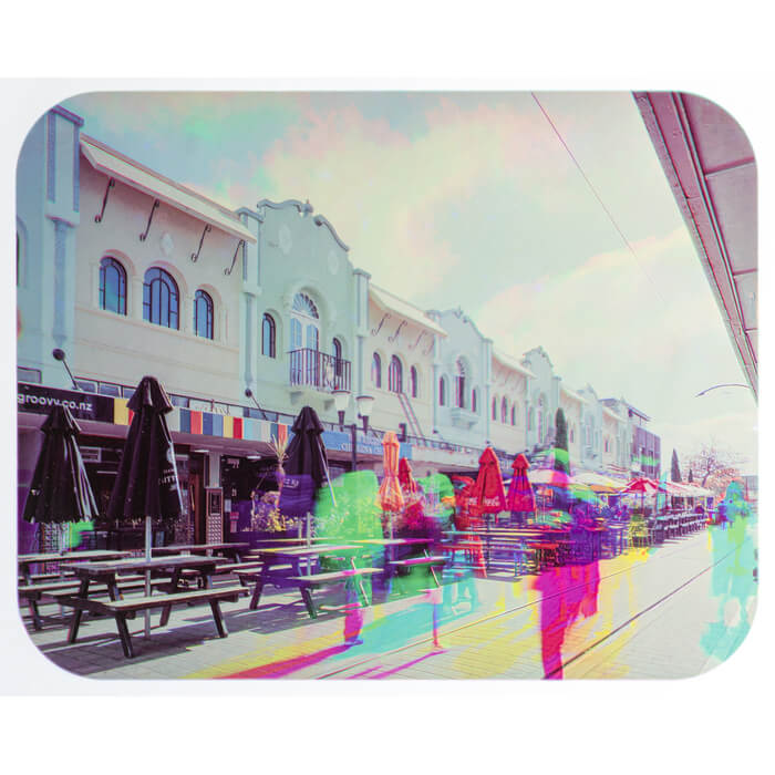Stuart Clook, New Regent St - Christchurch. Carbon transfer