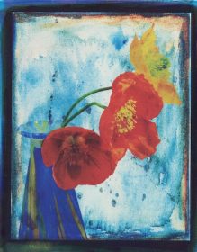 Figure 4. Six Layer (CMYKLCLM) Gum Bichromate Print on Fabriano Artistico Cold Press Paper