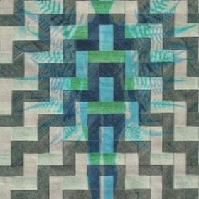 Mix of Butterfly Pea flower (Clitoria ternatea) and Spirulina (Spirulina maxima) anthotype by Andie Dale